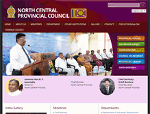 Tablet Screenshot of nc.gov.lk